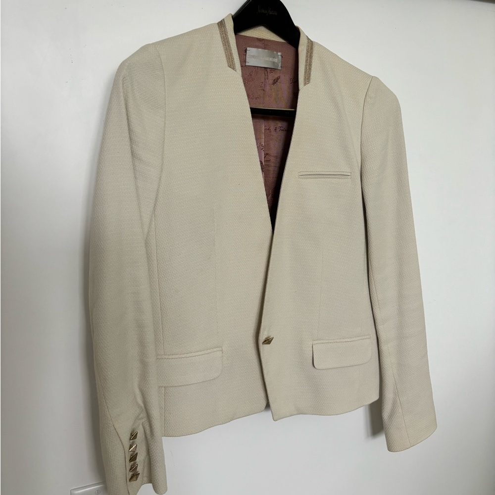 Zadig and Voltaire cream blazer - Picture 5 of 6